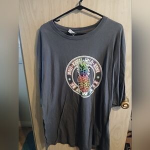 Pineapple Hawaii Women's T Shirt Short Sleeve Plus Size 3XL